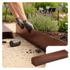 15er Set verzinkt Metall Rasenkante Beeteinfassung 100×18 cm, Braun - vuunot.com