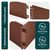 20er Set verzinkt Metall Rasenkante Beeteinfassung 100×18 cm, Braun - vuunot.com