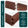 15er Set verzinkt Metall Rasenkante Beeteinfassung 100×13 cm, Braun - vuunot.com