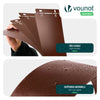 15er Set verzinkt Metall Rasenkante Beeteinfassung 100×18 cm, Braun - vuunot.com