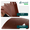 15er Set verzinkt Metall Rasenkante Beeteinfassung 100×13 cm, Braun - vuunot.com