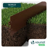 15er Set verzinkt Metall Rasenkante Beeteinfassung 100×13 cm, Braun - vuunot.com