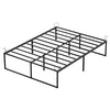 Bettgestell 140x190 cm Metallbett mit Lattenrost und Stauraum unter dem Bett - vuunot.com