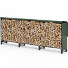 Kaminholzregal Aussen aus Metall mit wasserdichte Abdeckung, 300x116x36 cm - vuunot.com
