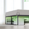 Bettgestell 140x190 cm Metallbett mit Lattenrost und Stauraum unter dem Bett - vuunot.com