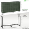 Kaminholzregal Aussen aus Metall mit wasserdichte Abdeckung, 200x116x36 cm - vuunot.com