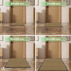 2er-Set Rutschfest Fußmatte Schmutzfangmatte, Läufer Flur dünn Beige 40x60cm - vuunot.com