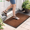 2er-Set Rutschfest Fußmatte Schmutzfangmatte, Läufer Flur dünn Braun-schwarz 60x90cm - vuunot.com