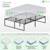 Bettgestell 140x190 cm Metallbett mit Lattenrost und Stauraum unter dem Bett - vuunot.com