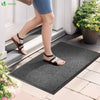 2er-Set Rutschfest Fußmatte Schmutzfangmatte, Läufer Flur dünn Grau-schwarz 60x90cm - vuunot.com