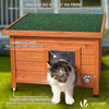 Katzenhaus aus Holz, Katzen Haus Katzenhütte für Draussen Outdoor - vuunot.com