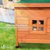 Katzenhaus aus Holz, Katzen Haus Katzenhütte für Draussen Outdoor - vuunot.com