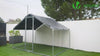 Metall Hühnerstall Hühnerhaus Freilaufgehege mit PE-Farbtuch 3x2x2m