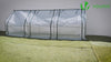 Mini Gewächshaus 270x90x90cm, Foliengewächshaus für Balkon, Garten, Tomatengewächshaus PE-Folie 135g/m², Grün