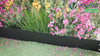 10er Set verzinkt Metall Rasenkante Beeteinfassung 100×13 cm, Schwarz