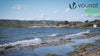 Sonnenschirm Strandschirm 200cm mit Tragetasche und Bodenanker Blaue Streifen
