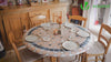 Tischdecke Tischtuch 3er Set, Elastisch Rechteckig Gartentischdecke Outdoor, Abwaschbar abwischbar Wetterfest