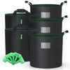 5er Pflanzsack 30L, Pflanztasche mit Pflanzenschilder zum Beschriften - vuunot.com