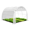 Gewächshaus Foliengewächshaus, Seitenwände Aufrollbar, 3x3x2m 9m², Weiß - vuunot.com