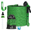 Flexibler Gartenschlauch 30m, Flexibel Wasserschlauch Dehnbarer mit 10 Sprühfunktionen, Grün - vuunot.com