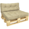 Palettenkissen 2er Set für Indoor und Outdoor, Palettenpolster Wasserdicht Palettensofa, Beige - vuunot.com