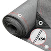 Zaunblende 1.5×10m, Sichtschutz Zaun 230 g/m² HDPE Schattiernetz, Grau - vuunot.com