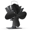 4 Blatt Ofenventilator Ohne Strom, Wärmebetriebener Kaminventilator Ventilator, Lüfter für Kaminofen, Kamin - vuunot.com