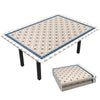 VOUNOT Tischdecke Outdoor, Elastisch Rechteckig Gartentischdecke, Abwaschbar abwischbar Wetterfest, 180x114 cm - vuunot.com