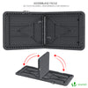 Gartentisch Klapptisch 180x75 cm Campingtisch Buffettisch Klappbar, Rattan Optik Schwarz - vuunot.com