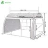 Gewächshaus Foliengewächshaus, Seitenwände Aufrollbar, 3x2x2m 6m², Weiß - vuunot.com