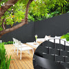 Sichtschutzstreifen für Doppelstabmatten 150m x 4.7cm, PVC Sichtschutz Zaun mit 300 Clips, Schwarz - vuunot.com