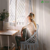 Hängesessel mit Kissen, Boho Hängestuhl zum Aufhängen Hängeschaukel für Erwachsene und Kinder, Indoor und Outdoor, Grau - vuunot.com