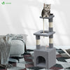 Kratzbaum Klein, Katzenbaum für Katzen, Stabil Katzenkratzbaum, Höhe 88 cm, Grau - vuunot.com