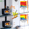 4 Blatt Ofenventilator Ohne Strom, Wärmebetriebener Kaminventilator Ventilator, Lüfter für Kaminofen, Kamin - vuunot.com