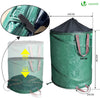 Pop Up Gartensack mit Griffen und Kordelzugverschluss 3er Set 100 L, Laubsack Selbstaufstellend Gartenabfallsack, Grün - vuunot.com