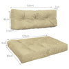Palettenkissen 2er Set für Indoor und Outdoor, Palettenpolster Wasserdicht Palettensofa, Beige - vuunot.com