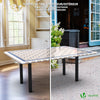 VOUNOT Tischdecke Outdoor, Elastisch Rechteckig Gartentischdecke, Abwaschbar abwischbar Wetterfest, 180x114 cm - vuunot.com