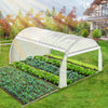 Gewächshaus Foliengewächshaus, Seitenwände Aufrollbar, 4x3x2m 12m², Weiß - vuunot.com