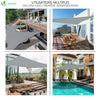 Sonnensegel Dreieckig inkl. Befestigungsseile Wasserdicht Sonnenschutz, für Balkon Garten Terrasse, 3x3x3m Grau - vuunot.com