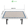 VOUNOT Tischdecke Outdoor, Elastisch Rechteckig Gartentischdecke, Abwaschbar abwischbar Wetterfest, 180x114 cm - vuunot.com