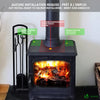 4 Blatt Ofenventilator Ohne Strom, Wärmebetriebener Kaminventilator Ventilator, Lüfter für Kaminofen, Kamin - vuunot.com