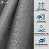 Zaunblende 1.8×10m, Sichtschutz Zaun 150 g/m² HDPE Schattiernetz, Grau - vuunot.com
