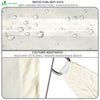 Sonnensegel Rechteckig inkl. Befestigungsseile Wasserdicht Sonnenschutz, für Balkon Garten Terrasse, 3x2m Beige - vuunot.com