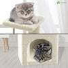 Kratzbaum Klein, Katzenbaum für Katzen, Stabil Katzenkratzbaum, Höhe 88 cm, Beige - vuunot.com