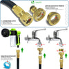 Flexibler Gartenschlauch 15m, Flexibel Wasserschlauch Dehnbarer mit 8 Sprühfunktionen & Spülmittelbehälter - vuunot.com