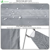 Sonnensegel Dreieckig inkl. Befestigungsseile Wasserdicht Sonnenschutz, für Balkon Garten Terrasse, 3x3x3m Grau - vuunot.com