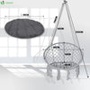 Hängesessel mit Kissen, Boho Hängestuhl zum Aufhängen Hängeschaukel für Erwachsene und Kinder, Indoor und Outdoor, Grau - vuunot.com