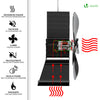 4 Blatt Ofenventilator Ohne Strom, Wärmebetriebener Kaminventilator Ventilator, Lüfter für Kaminofen, Kamin - vuunot.com
