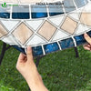 VOUNOT Tischdecke Outdoor, Elastisch Rechteckig Gartentischdecke, Abwaschbar abwischbar Wetterfest, 180x114 cm - vuunot.com