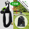 Flexibler Gartenschlauch 15m, Flexibel Wasserschlauch Dehnbarer mit 8 Sprühfunktionen & Spülmittelbehälter - vuunot.com